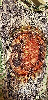Rare Vtg Jean Paul Gaultier 90s multicolored Currency money Top M ganesh fuzzi