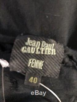 Rare Vtg Jean Paul Gaultier Black Cutout Top S