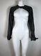 Rare Vtg Jean Paul Gaultier Cropped Leather Jacket Sleeves M