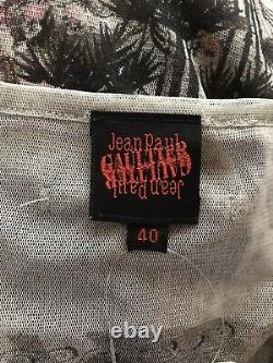 Rare Vtg Jean Paul Gaultier Cutout Mesh Top S