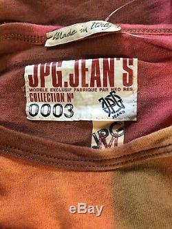 Rare Vtg Jean Paul Gaultier JPG Jeans Pink Orange Top S