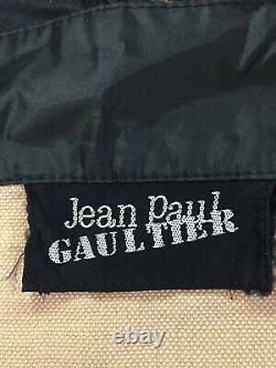 Rare Vtg Jean Paul Gaultier Light Brown Off the Shoulder Crop Top XS