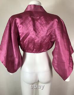 Rare Vtg Jean Paul Gaultier Pink Crop Kimono Top S