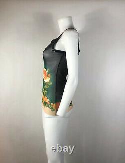 Rare Vtg Jean Paul Gaultier'Supreme Flower' Sheer Top S