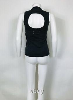 Rare Vtg Maison Martin Margiela Dark Gray'flat' Collection Cutout Top S 1998