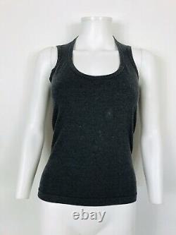 Rare Vtg Maison Martin Margiela Dark Gray'flat' Collection Cutout Top S 1998