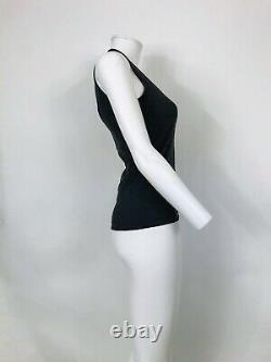 Rare Vtg Maison Martin Margiela Dark Gray'flat' Collection Cutout Top S 1998