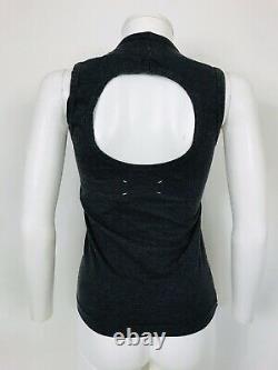 Rare Vtg Maison Martin Margiela Dark Gray'flat' Collection Cutout Top S 1998