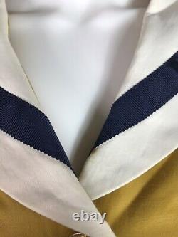 Rare Vtg Moschino Cheap & Chic Yellow Sailor Cropped Jacket S