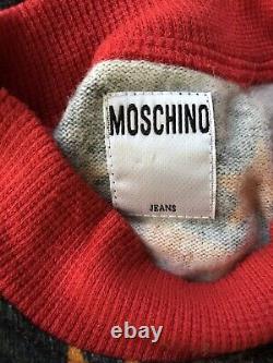 Rare Vtg Moschino Peace Dress Form Sweater Top S