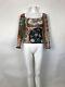 Rare Vtg Roberto Cavalli 90s Floral Stretch Top M