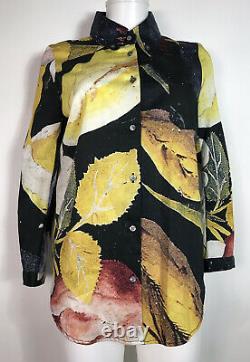 Rare Vtg Vivienne Westwood Anglomania Dark Navy Floral Print Shirt XL