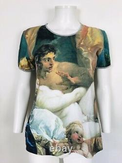 Rare Vtg Vivienne Westwood Anglomania Green Painting Print Top L