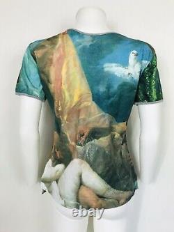 Rare Vtg Vivienne Westwood Anglomania Green Painting Print Top L