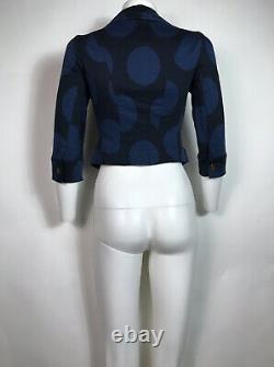 Rare Vtg Vivienne Westwood Blue Black Print Jacket XS