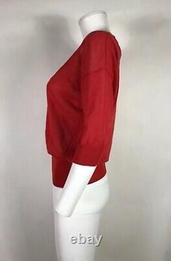 Rare Vtg Vivienne Westwood Red Knit Orb Logo Top L