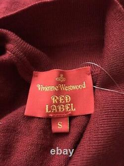 Rare Vtg Vivienne Westwood Red Orb Logo Knit Top S