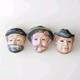 Red Skelton Halloween Mask Costume 1960's Lot Of 3 Super Rare Vintage