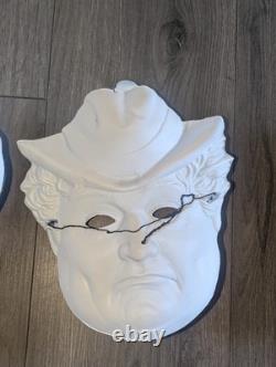 Red Skelton Halloween Mask Costume 1960's Lot Of 3 Super Rare Vintage