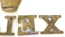 Rolex Super Rare / Vintage / Huge Retailers 6 Piece Brass Wall Sign