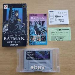 SFC Batman Returns Postcard Guide Super Famicom Rare Vintage Game Japan Good