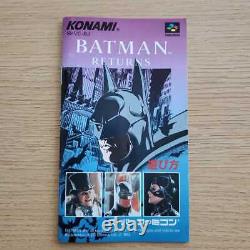 SFC Batman Returns Postcard Guide Super Famicom Rare Vintage Game Japan Good