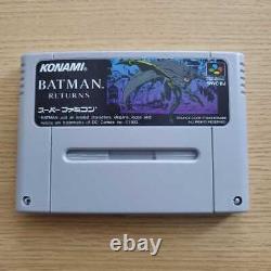 SFC Batman Returns Postcard Guide Super Famicom Rare Vintage Game Japan Good