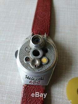 SUPER RARE 1949 Vintage Steineck A-B-C Subminiature Watch Spy Camera