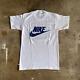 SUPER RARE 1970s DEADSTOCK VINTAGE NIKE 70s WHITE T-SHIRT MEN SZ S