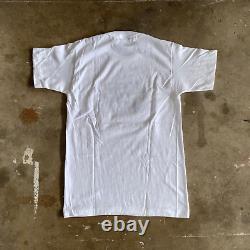 SUPER RARE 1970s DEADSTOCK VINTAGE NIKE 70s WHITE T-SHIRT MEN SZ S