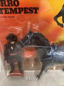 SUPER RARE 1981 Original Vintage Carded Gabriel ZORRO & TEMPEST TWO PACK AFA 70