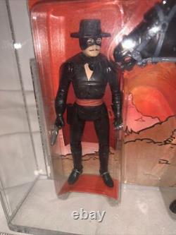 SUPER RARE 1981 Original Vintage Carded Gabriel ZORRO & TEMPEST TWO PACK AFA 70