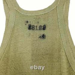 SUPER RARE Authentic Vintage STENCIL STAMPED Military Army Tank Top T-Shirt