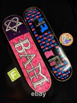 SUPER RARE Bam Margera 2002 HIM Pink Element Skateboard Deck Lot Of 2 VINTAGE