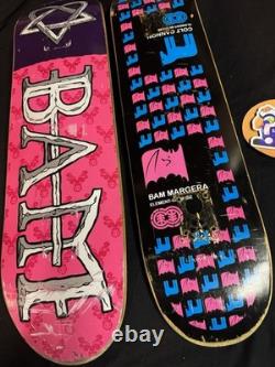 SUPER RARE Bam Margera 2002 HIM Pink Element Skateboard Deck Lot Of 2 VINTAGE