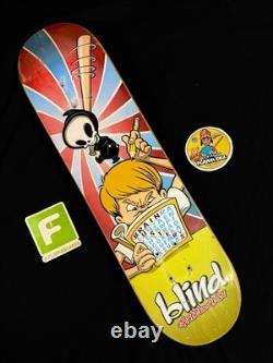 SUPER RARE Blind Reaper 1999 Brainbusters Screened Skateboard Deck VINTAGE