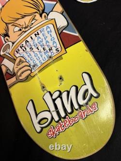 SUPER RARE Blind Reaper 1999 Brainbusters Screened Skateboard Deck VINTAGE