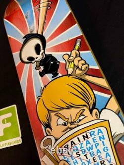 SUPER RARE Blind Reaper 1999 Brainbusters Screened Skateboard Deck VINTAGE