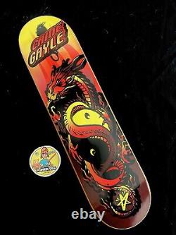 SUPER RARE Caine Gayle City Stars Skateboard Deck VINTAGE Yin Yang Dragon