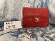 SUPER RARE Chanel Collectors Vintage Red Lizard Skin Square Mini