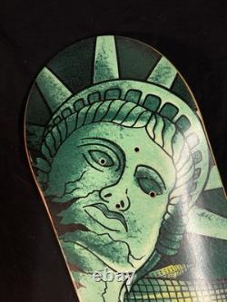 SUPER RARE Chet Thomas 1999 NY Statue Of Liberty A TEAM Skateboard Deck VINTAGE
