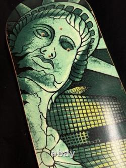 SUPER RARE Chet Thomas 1999 NY Statue Of Liberty A TEAM Skateboard Deck VINTAGE