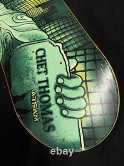 SUPER RARE Chet Thomas 1999 NY Statue Of Liberty A TEAM Skateboard Deck VINTAGE