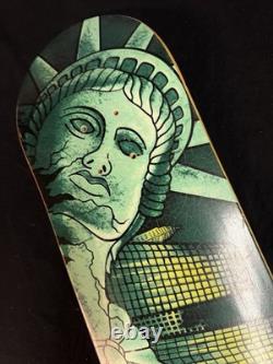 SUPER RARE Chet Thomas 1999 NY Statue Of Liberty A TEAM Skateboard Deck VINTAGE