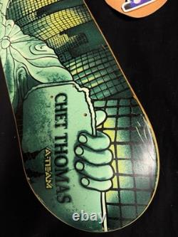 SUPER RARE Chet Thomas 1999 NY Statue Of Liberty A TEAM Skateboard Deck VINTAGE