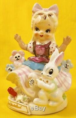 SUPER RARE! Cute 1950s Alice in Wonderland VTG Figurine TMJ Napco Nursery