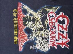 SUPER RARE Double Sided Ozzy Osborne Metallica Vintage Single Stitch Concert