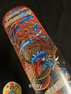 SUPER RARE Galiea Momolu Traditional Rooster Darkstar Skateboard Deck VINTAGE