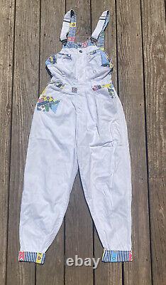 SUPER RARE Get Used by Elie vintage patchwork streetwear 80s overalls small