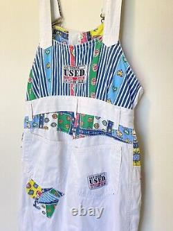 SUPER RARE Get Used by Elie vintage patchwork streetwear 80s overalls small